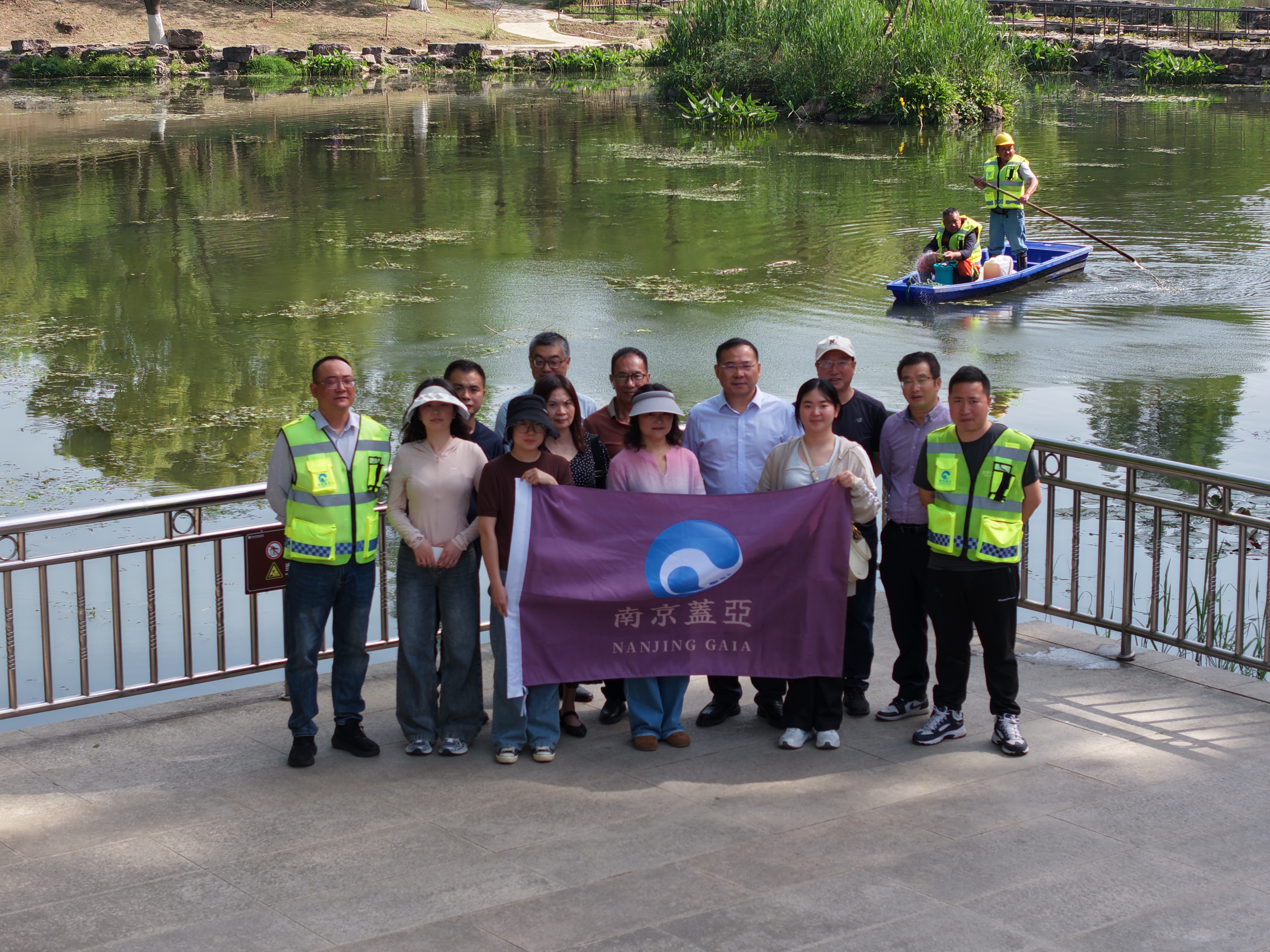 南京白馬湖1#2#3#水塘水質提升項目正式施工